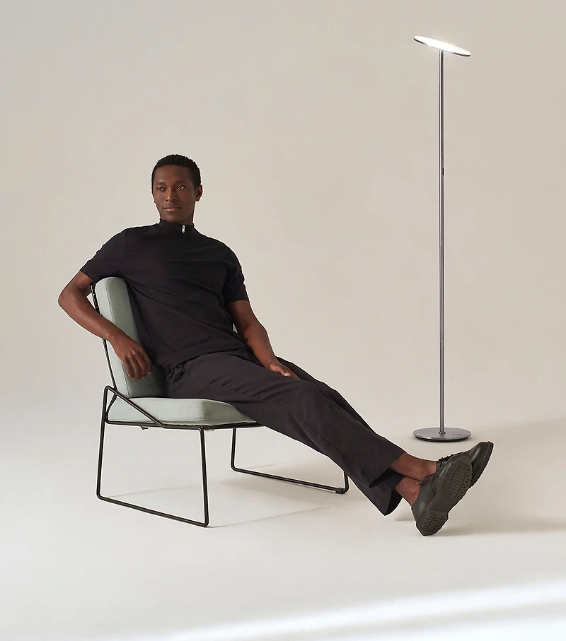 Sky 63" Super Bright Led Torchiere Modern Floor Lamp with Adjustable Head