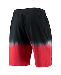Men's Mitchell & Ness Black and Red Chicago Bulls Hardwood Classic Authentic Shorts