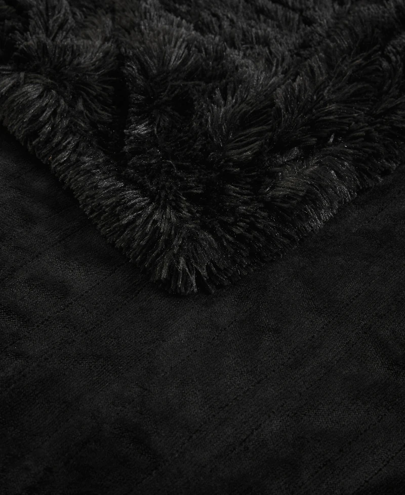 Serta Shaggy Electric Faux-Fur Throw, 50" x 60"