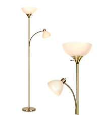 Sky Dome Plus 72" Led Torchiere Floor Lamp with 1 Reading Arm