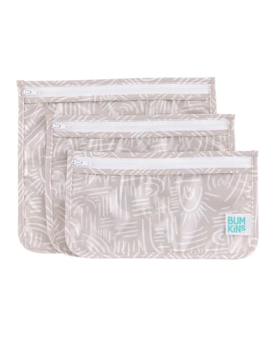 Bumkins Baby Girls Printed Travel Water Resistant Bag, Pack of 3