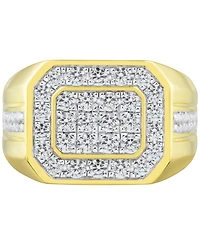 Grown With Love Men's Lab Grown Diamond Cluster Ring (1-1/2 ct. t.w.) in 10k Gold
