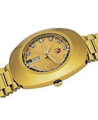 Rado Men's Swiss Automatic Original Gold-Tone Stainless Steel Bracelet Watch 35mm