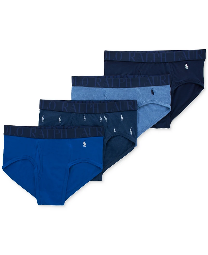 Polo Ralph Lauren Men's 4-Pack Classic Stretch Briefs