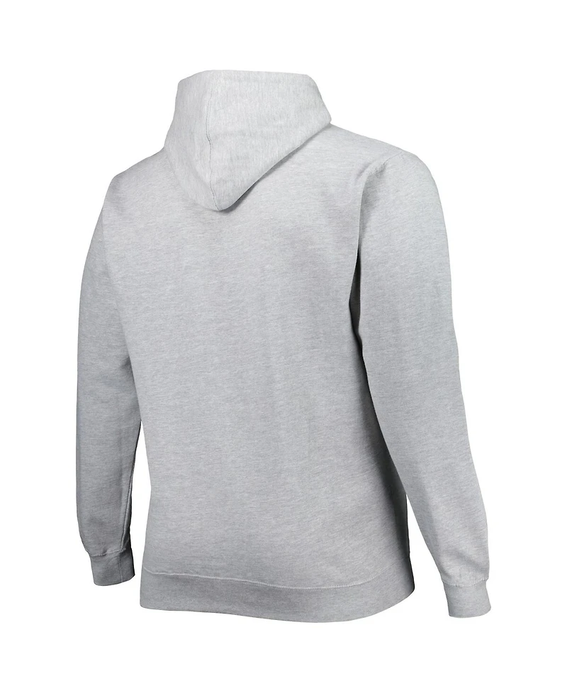 Men's Heathered Gray Phoenix Suns Big and Tall Heart Soul Pullover Hoodie