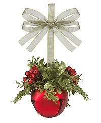 Ganz Kissing Krystals Mistletoe Sleigh Bell Red