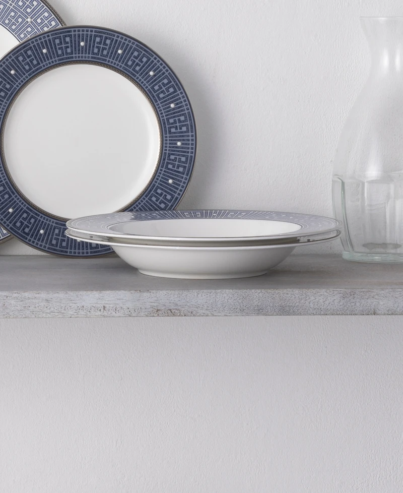 Noritake Infinity Blue 4 Piece Soup Bowl Set 12 oz, Service for 4