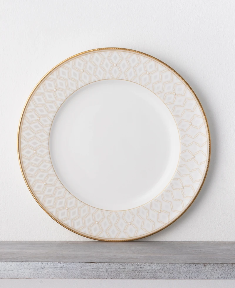Noritake Noble Pearl Set Of 4 Dinner Plates, 11"