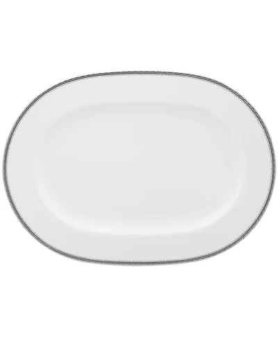 Noritake Whiteridge Platinum Oval Platter
