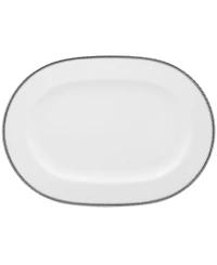 Noritake Whiteridge Platinum Oval Platter
