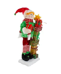 Northlight Santa's Little Animated Elf With Lighted Star Musical Christmas Figure, 30"