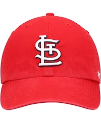 Big Boys '47 Brand Red St. Louis Cardinals Team Logo Clean Up Adjustable Hat