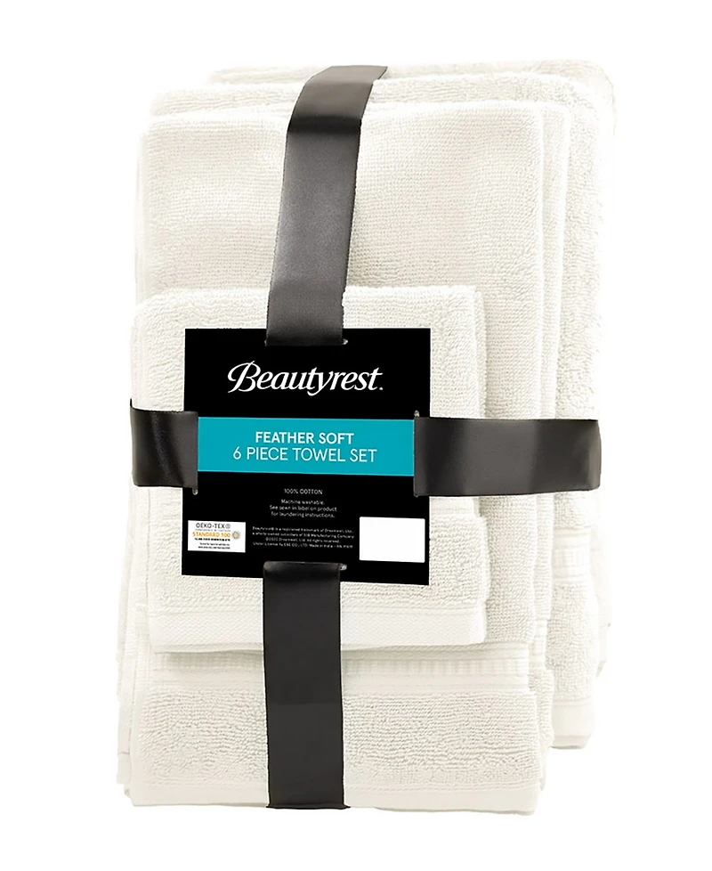 Closeout! Beautyrest Plume Feather Touch Cotton 6-Pc. Bath Towel Set