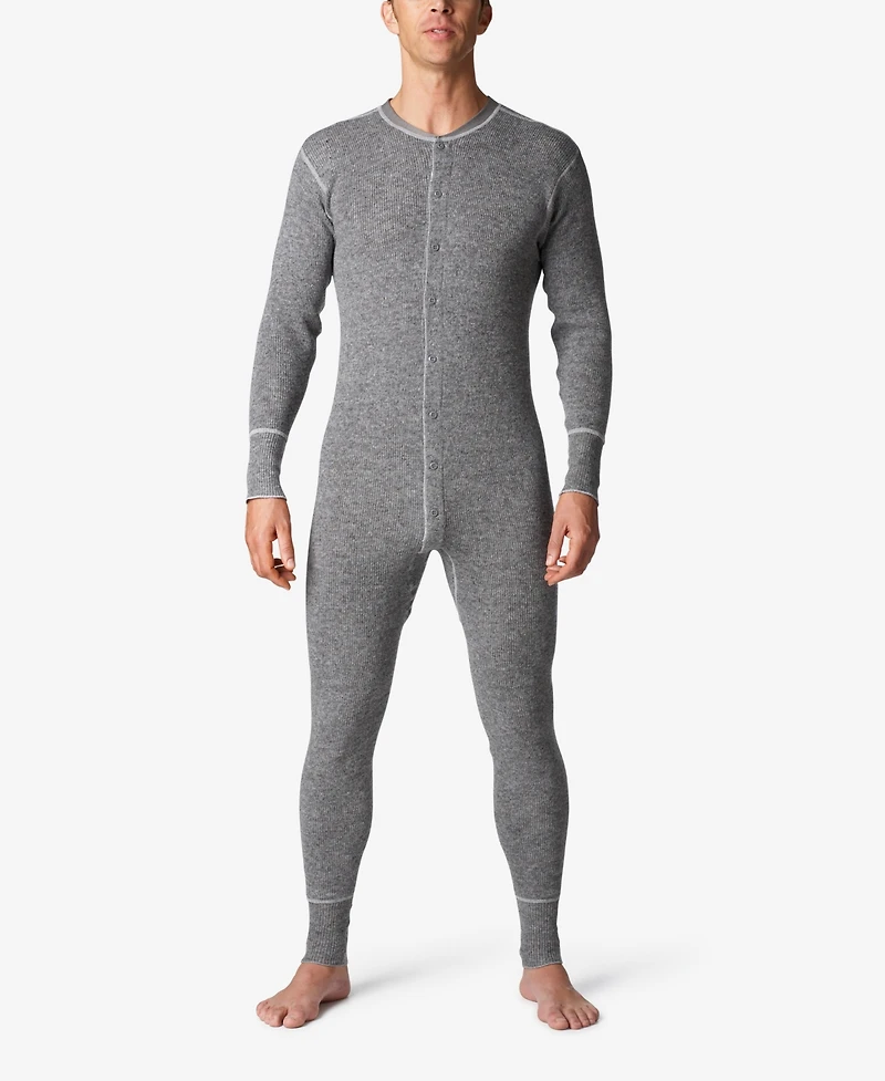 Stanfield's Men's Heavy Weight Rib Knit Wool Long Sleeve Onesie