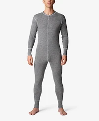 Stanfield's Men's Heavy Weight Rib Knit Wool Long Sleeve Onesie