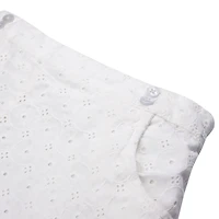 Hope & Henry Baby Girls Button Front Skort
