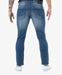 X-Ray Men's Rawx Contrast Neon Stitch Flex Jeans