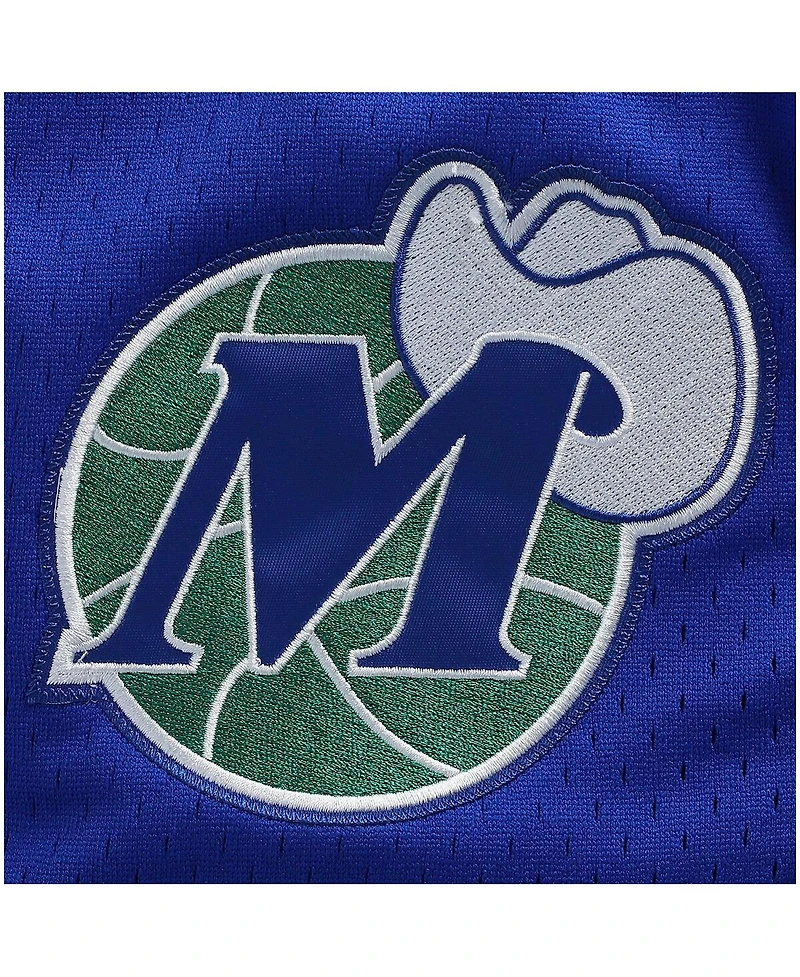 Men's Mitchell & Ness Blue Dallas Mavericks 1998/99 Hardwood Classics Authentic Shorts