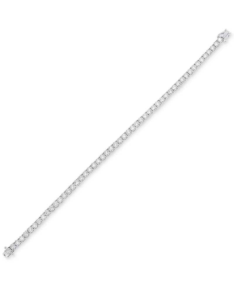 Grown With Love Men's Lab Grown Diamond Tennis Bracelet (5 ct. t.w.) in 10k White Gold