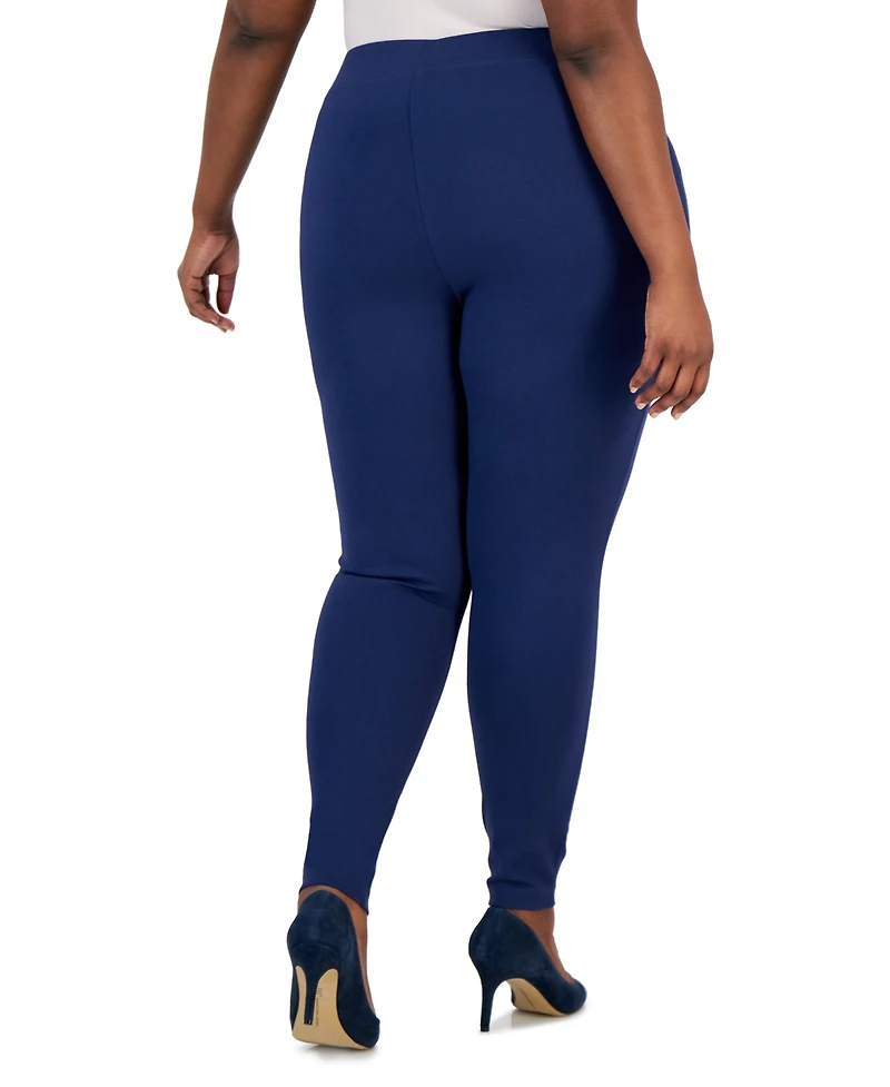 I.n.c. International Concepts Plus Skinny Pull-On Ponte Pants, Created for Macy's