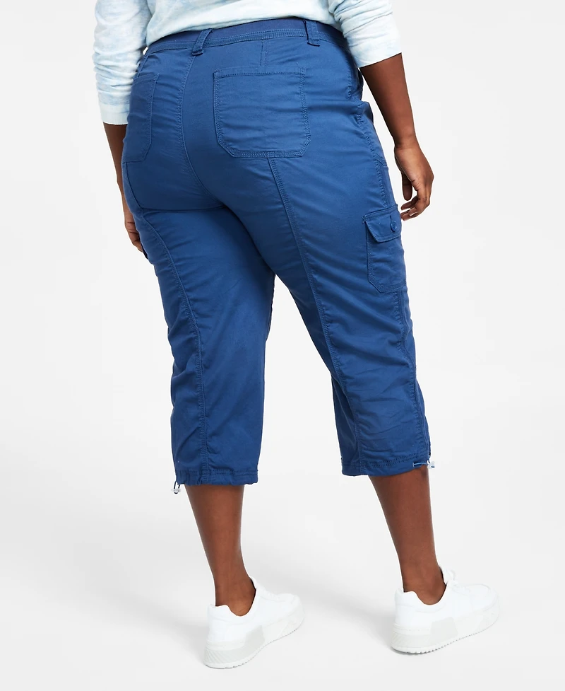 Style & Co Plus Cargo Capri Pants, Exclusively at Macy's