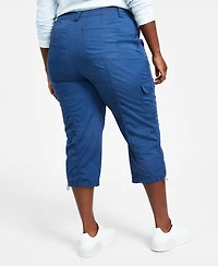 Style & Co Plus Cargo Capri Pants, Exclusively at Macy's
