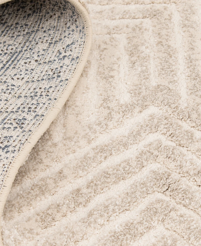 Mink Home Leisure Cove Lace 3'3" x 5'3" Area Rug