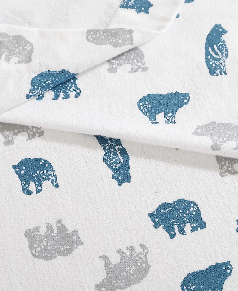 Eddie Bauer Printed Cotton Flannel 3-Pc. Sheet Set, Twin Xl