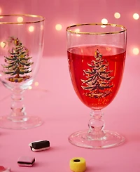 Spode Christmas Tree Goblets, Set of 4