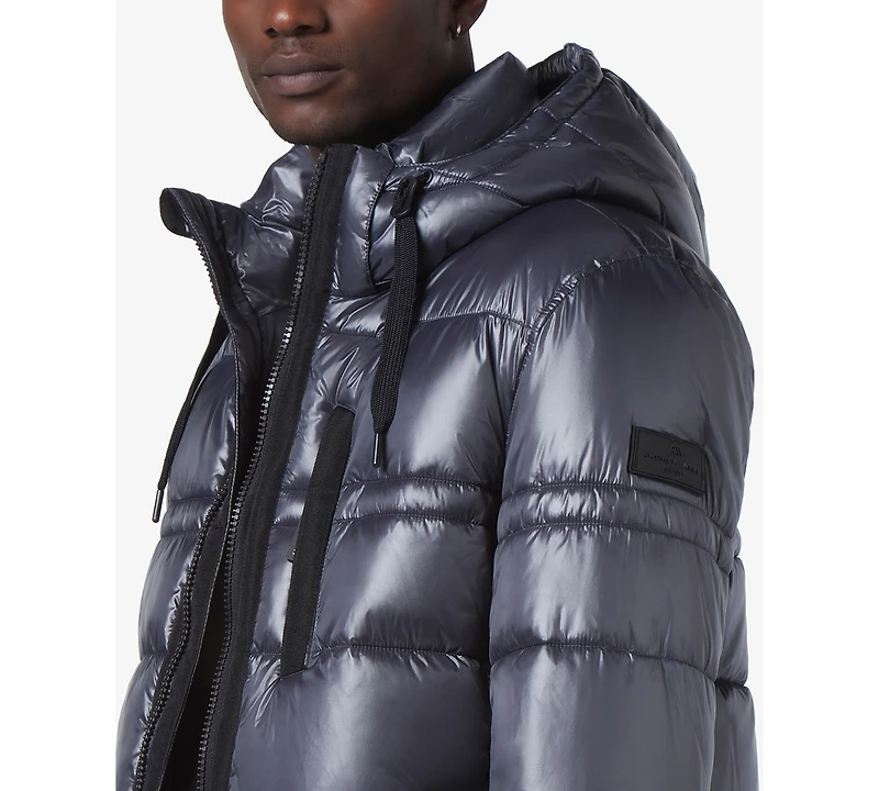 Marc New York Men's Gotham Super Wet Cire Puffer with Grossgrain Trim