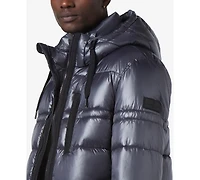 Marc New York Men's Gotham Super Wet Cire Puffer with Grossgrain Trim