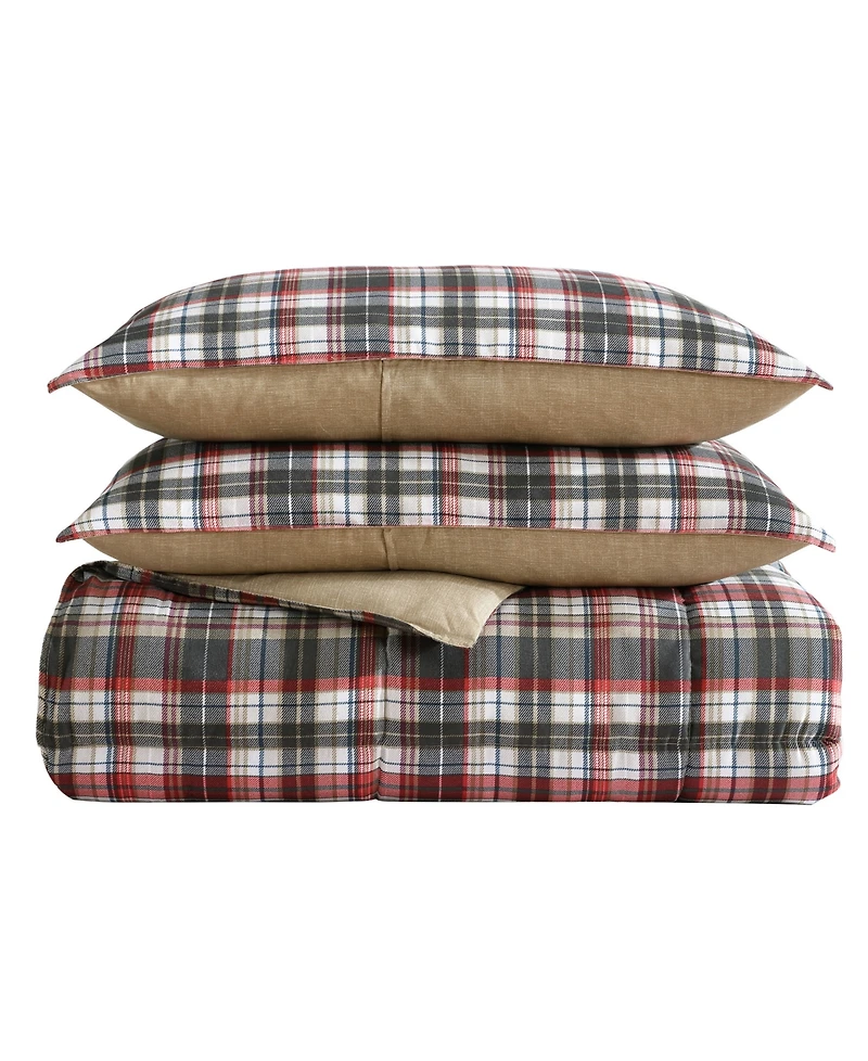 Eddie Bauer Astoria Microsuede Reversible Comforter Set, King