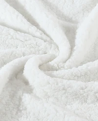 Eddie Bauer Mountain Village Ultra Soft Plush Fleece Reversible Throw, 60" x 50"