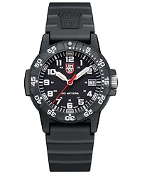 Luminox Women's Swiss Leatherback Sea Turtle Dive Black Rubber Strap Watch 39mm