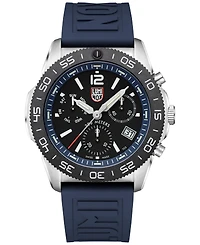 Luminox Men's Swiss Chronograph Pacific Diver Blue Rubber Strap Watch 44mm