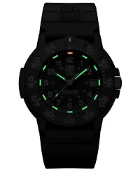 Luminox Men's Swiss Original Navy Seal Evo Series Military Dive Black Rubber Strap Watch 43mm
