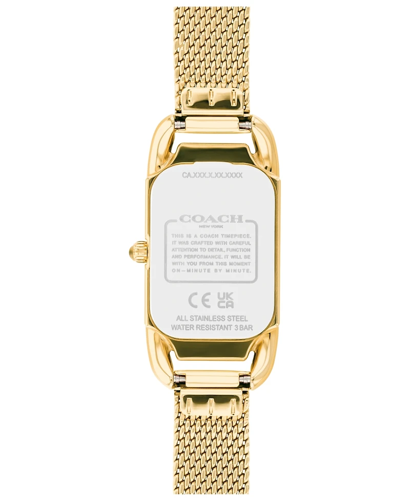 Coach Women's Cadie Stainless Steel Mesh Bracelet Watch, 17.5 x 28.5mm