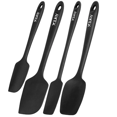4pcs Silicone Spatula Set - Heat Resistant Tools for Cooking, Baking & Mixing