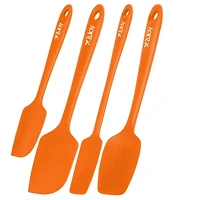 4pcs Silicone Spatula Set - Heat Resistant Tools for Cooking, Baking & Mixing