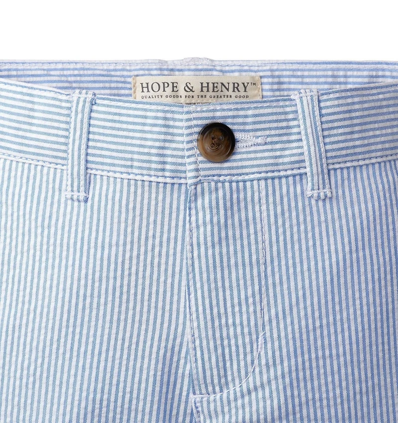 Hope & Henry Baby Boys Organic Cotton Seersucker Suit Pant