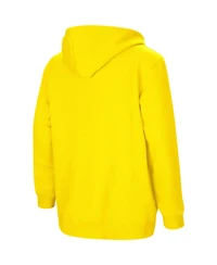 Youth Boys Colosseum Maize Michigan Wolverines 2-Hit Team Pullover Hoodie
