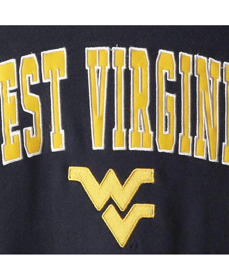 Youth Boys Colosseum Navy West Virginia Mountaineers 2-Hit Team Pullover Hoodie