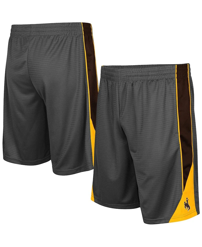 Men's Colosseum Charcoal Wyoming Cowboys Turnover Shorts
