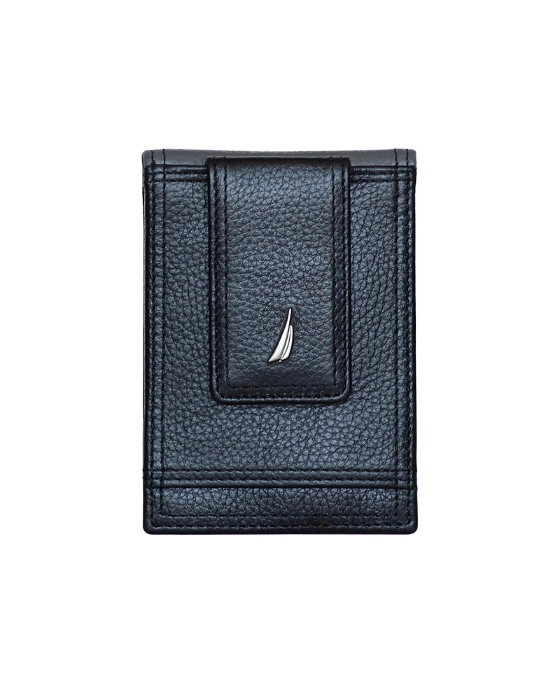 Nautica Men's Front Pocket Leather Wallet