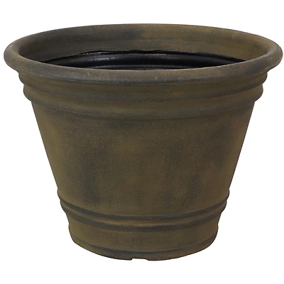 Franklin 20" Outdoor Plant Pot - Uv-Resistant Polyresin Flowerpot for Indoor or Outdoor Use - Sable
