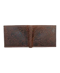 Lucky Brand Men's Western Embossed Leather Bifold Wallet