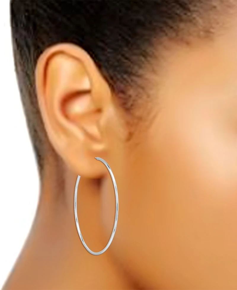 Giani Bernini Polished Wire Extra-Large Hoop Earrings, 80mm, Created for Macy's