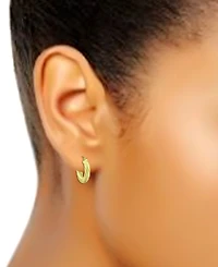 Giani Bernini Wide Twist Small Hoop Earrings, 20mm, Created for Macy's