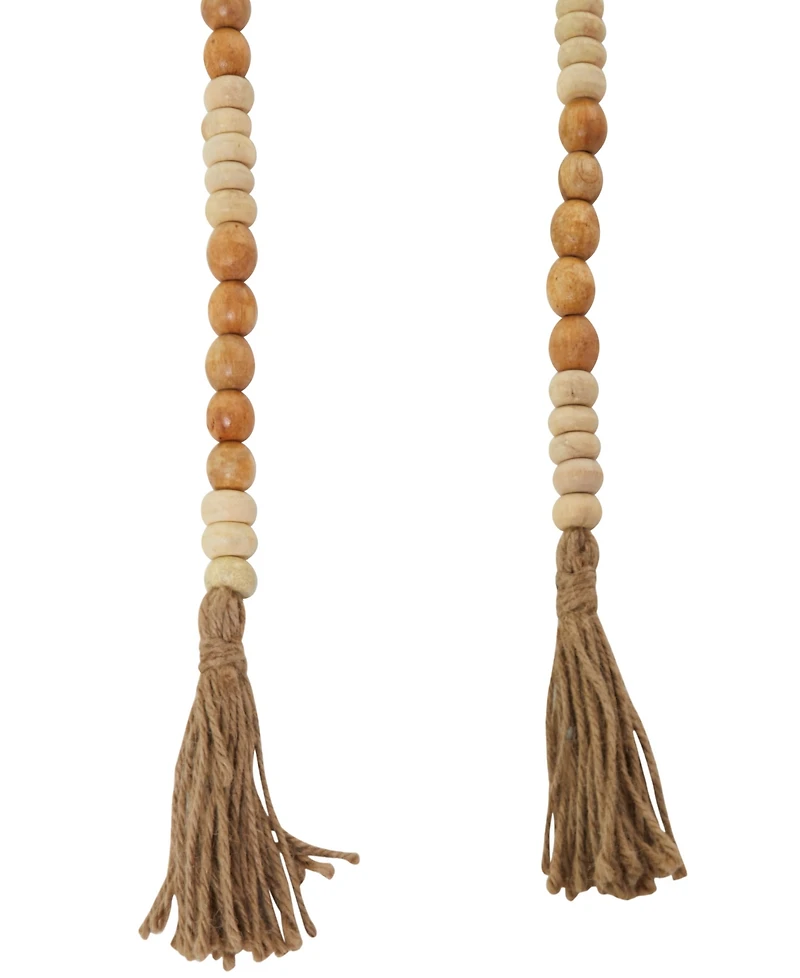 Rosemary Lane Handmade Beaded Garland with Tassel