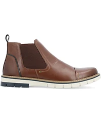 Vance Co. Men's Waylon Tru Comfort Foam Pull-On Cap Toe Chelsea Boot